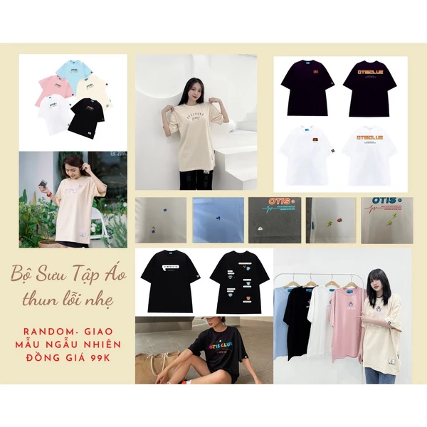 Áo thun unisex local brand - Áo thun lỗi nhẹ giao mẫu ngẫu nhiên