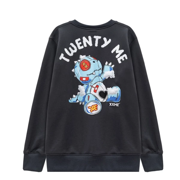 Áo khoác Cardigan nỉ tay dài 3D Thug Rawr Cardigan XXME - Đen