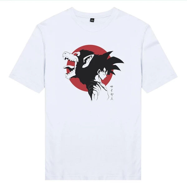 Áo thun tay ngắn unisex Chodole cho cả nam và nữ, chất liệu vải cotton in hình Dragonball - Songoku and Great Monkey