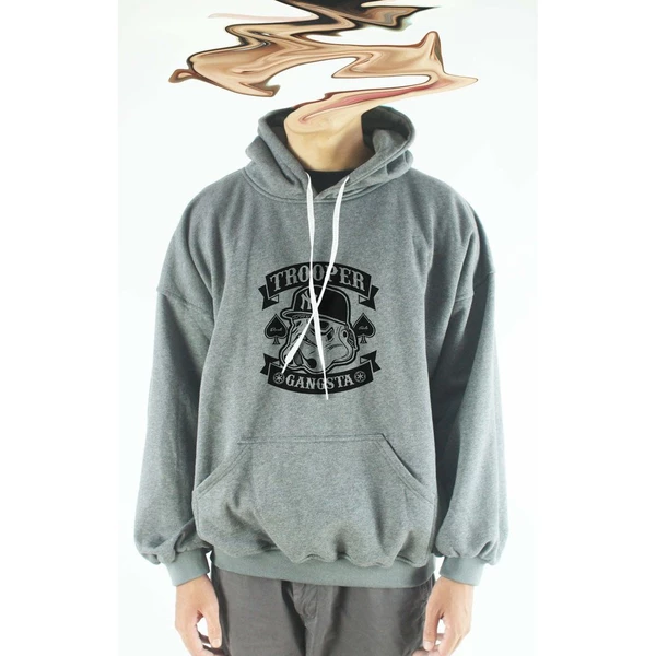 Áo hoodie unisex chodole chất liệu hoodie nỉ, đẹp form rộng cho cả nam và nữ in hình độc đáo Star wars - Trooper Gangsta