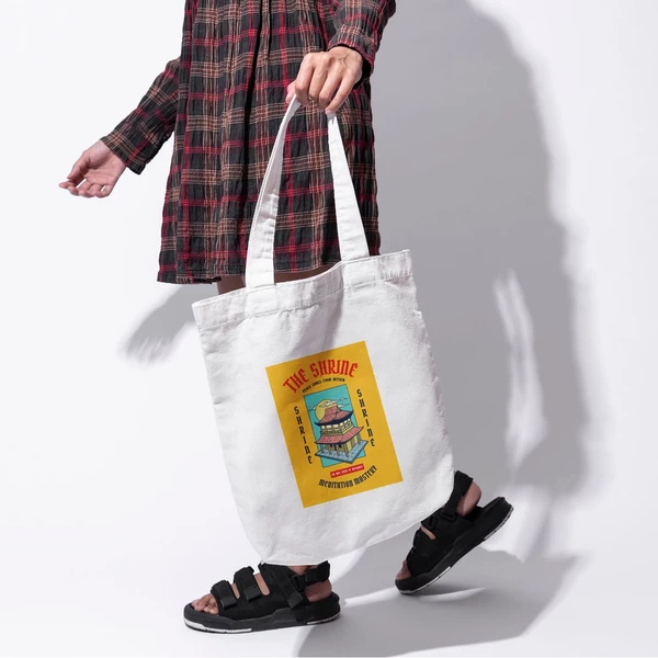 Túi vải tote bag của Chodole chất liệu túi canvas vải bố đẹp in hình độc đáo The shrine