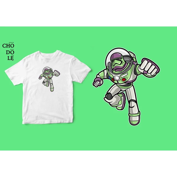 Áo thun unisex cotton 100% in hình Super Heroes Series - Buzz Trooper (nhiều màu)