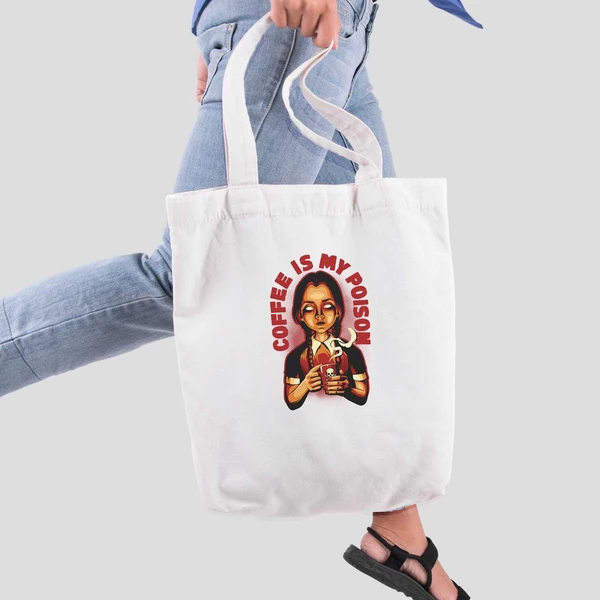Túi vải tote bag của Chodole chất liệu túi canvas vải bố đẹp in hình độc đáo Coffee Lover Series - Coffee is my poison