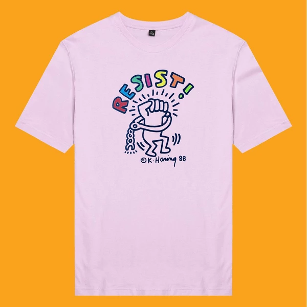 Áo thun tay ngắn unisex Chodole cho cả nam và nữ, chất liệu vải cotton in hình Resist