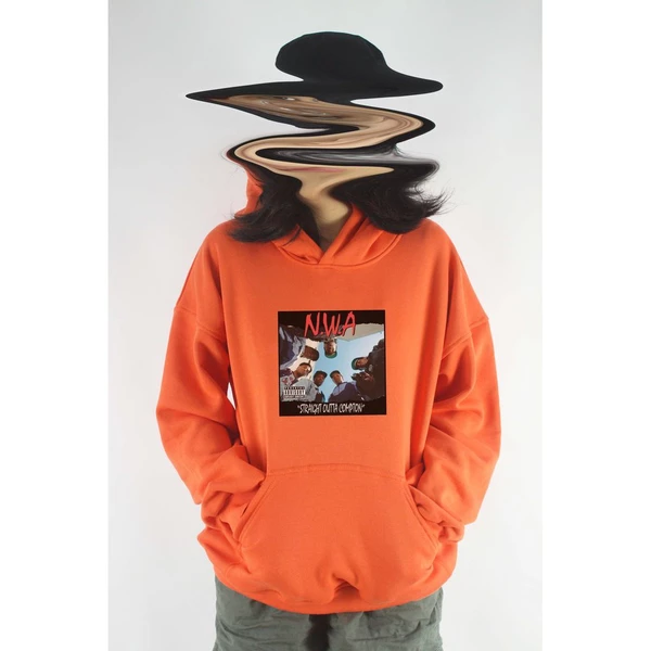 Áo khoác hoodie unisex cotton hình NWA - Straight outta compton (Album cover) (nhiều màu)