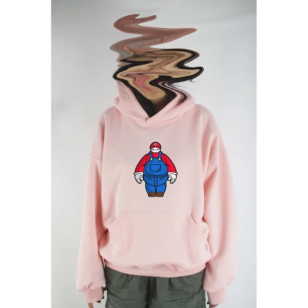 Áo hoodie unisex chodole chất liệu hoodie nỉ, đẹp form rộng cho cả nam và nữ in hình độc đáo Bay Mario