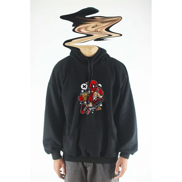  Áo khoác hoodie unisex cotton hình Super Heroes Series - Deadpool Basketball (nhiều màu)