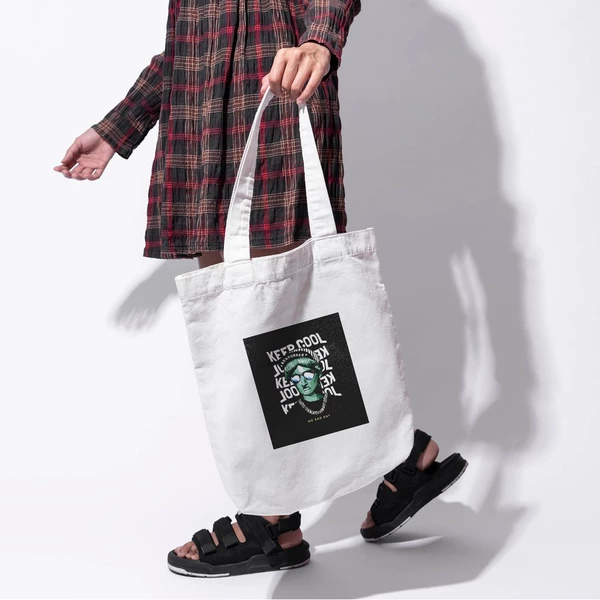 Túi vải tote bag của Chodole chất liệu túi canvas vải bố đẹp in hình độc đáo Keep cool