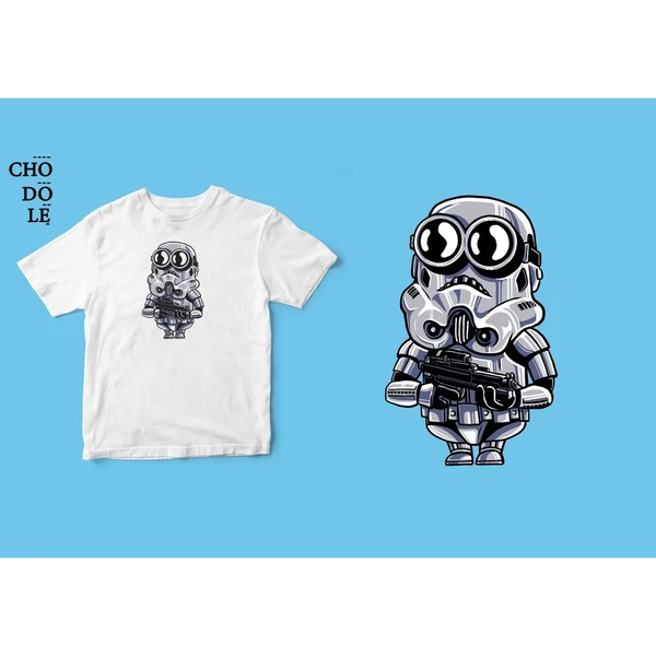 Áo thun unisex cotton 100% in hình Super Heroes Series - Minion Trooper (nhiều màu)