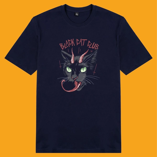 Áo thun unisex áo nam áo nữ cotton in hình Cat Lover series - Black Cat Club (nhiều màu)