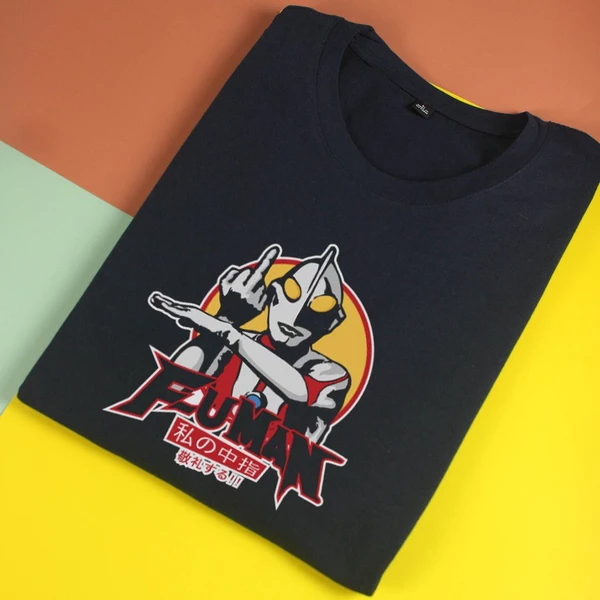 Áo thun tay ngắn unisex Chodole cho cả nam và nữ, chất liệu vải cotton in hình FU-Man
