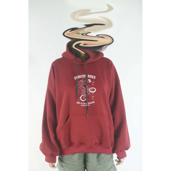 Áo hoodie unisex chodole chất liệu hoodie nỉ, đẹp form rộng cho cả nam và nữ in hình độc đáo Star wars - Darkside Rider