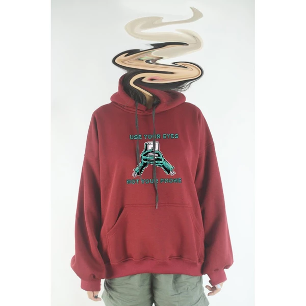 Áo hoodie unisex chodole chất liệu hoodie nỉ, đẹp form rộng cho cả nam và nữ in hình độc đáo Zombie Phone
