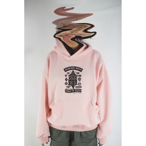 Áo khoác hoodie unisex cotton hình Strar wars - Dark side Biker (nhiều màu)