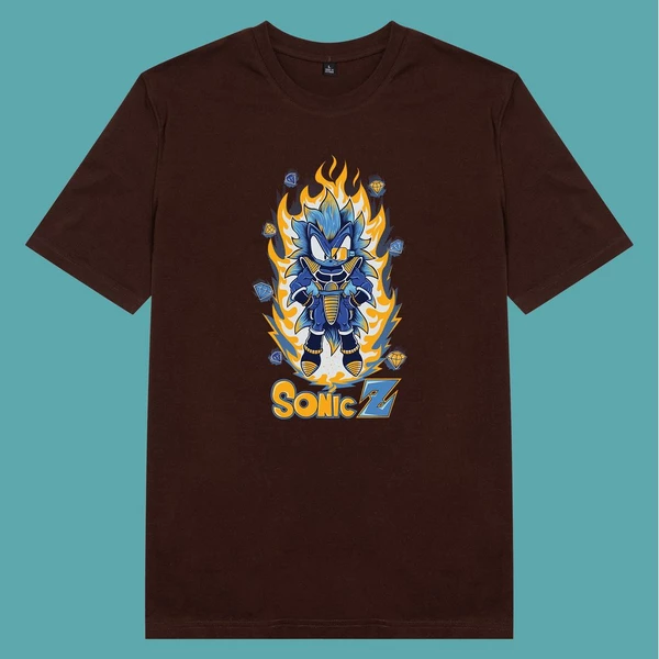 Áo thun ngắn tay unisex Chodole cho cả nam và nữ, chất liệu vải cotton in cotton in hình Dragonball - Sonic Z