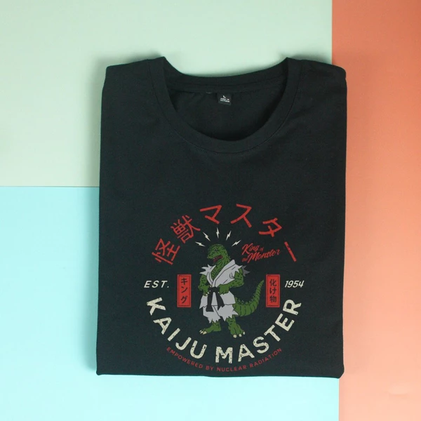Áo thun tay ngắn unisex Chodole cho cả nam và nữ, chất liệu vải cotton in hình Kaiju master