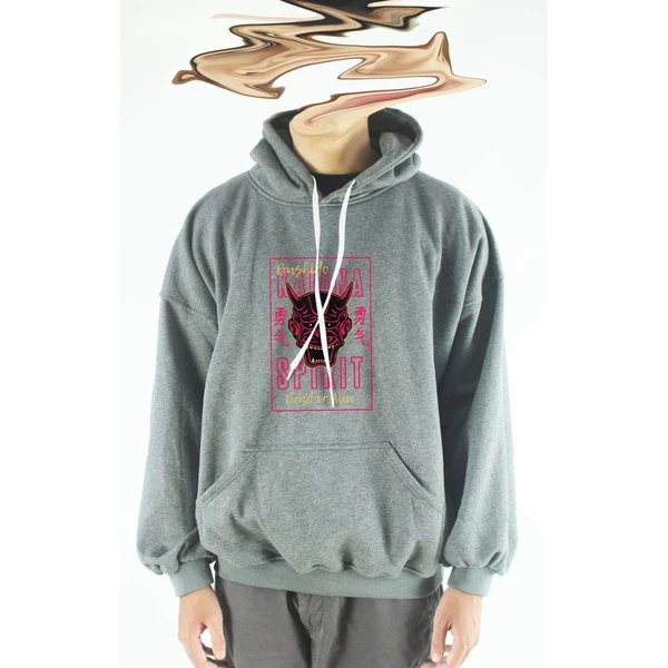 Áo hoodie unisex chodole chất liệu hoodie nỉ, đẹp form rộng cho cả nam và nữ in hình độc đáo Oni Mask