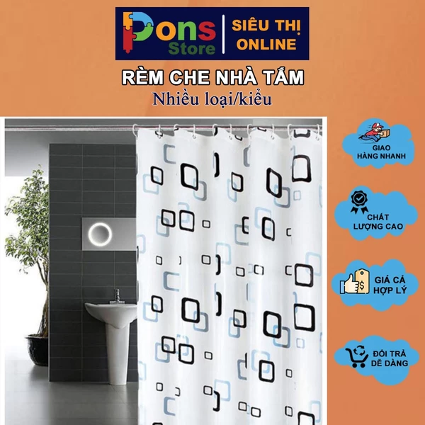Rèm Cửa/Màn Che Nhà Tắm - PON23