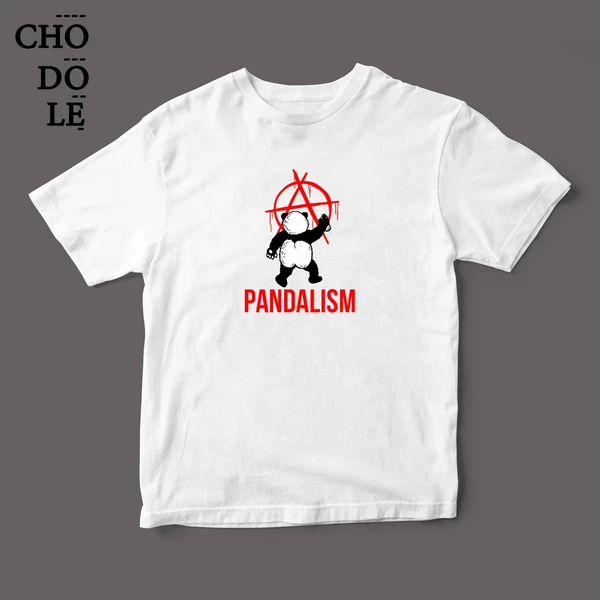 Áo thun tay ngắn unisex Chodole cho cả nam và nữ, chất liệu vải cotton in hình Pandalism