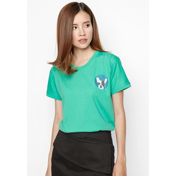 Áo thun tay ngắn unisex Chodole cho cả nam và nữ, chất liệu vải cotton in hình thú cưng Pet Lovers - French bulldog