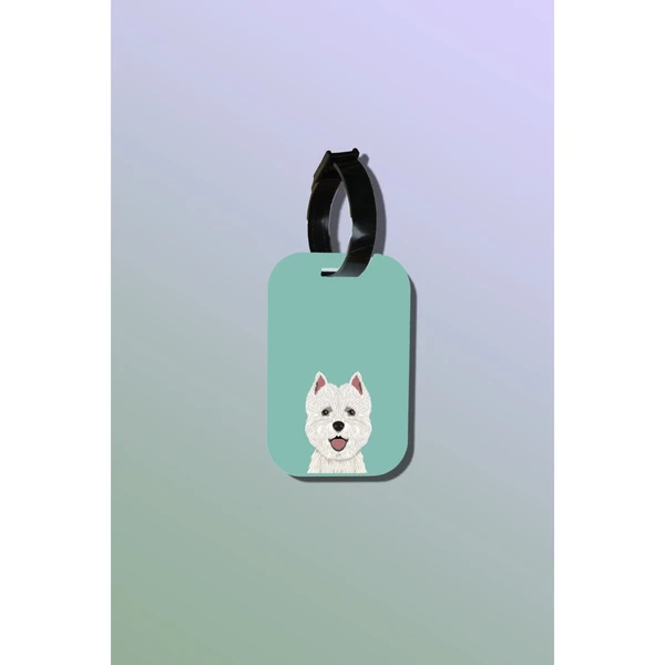 Thẻ hành lý của chodole làm bằng gỗ ép cán nhựa cao cấp in hình thú cưng Pet Lovers - Highland Terrier