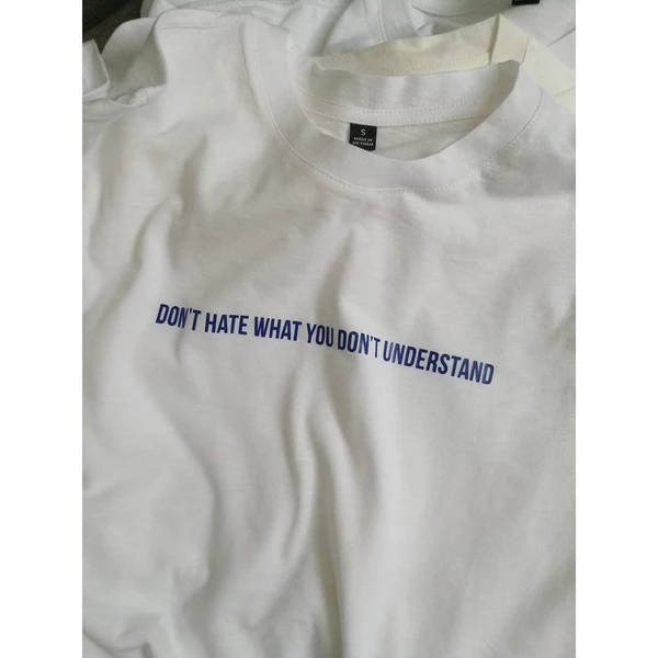 Áo thun tay ngắn unisex Chodole cho cả nam và nữ, chất liệu vải cotton in hình Don't hate what you don't understand