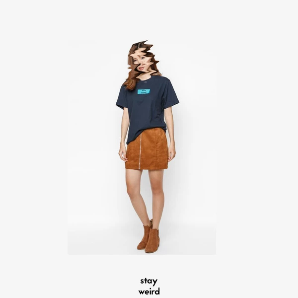 Áo thun tay ngắn unisex Chodole cho cả nam và nữ, chất liệu vải cotton in chữ Stay Weird
