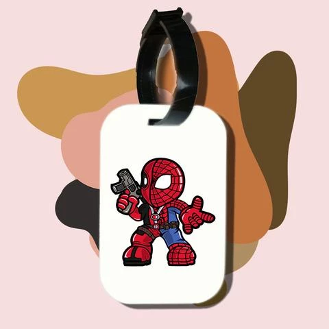 Thẻ hành lý cho túi xách balo du lịch in hình Super Heroes- Spider Merc (nhiều màu)