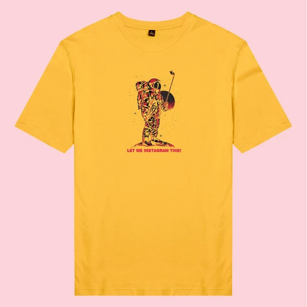 Áo thun tay ngắn unisex Chodole cho cả nam và nữ, chất liệu vải cotton in hình Let me instagram this shit