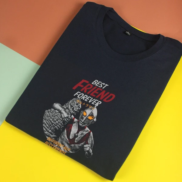 Áo thun tay ngắn unisex Chodole cho cả nam và nữ, chất liệu vải cotton in hình Best Friend Forever