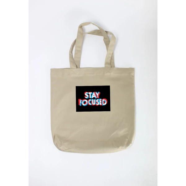 Túi Tote Nữ In Hình Stay focus có sẵn