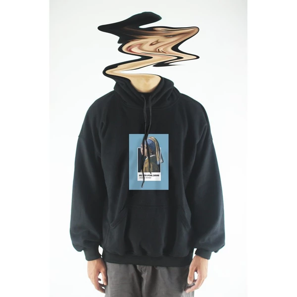 Áo khoác hoodie unisex cotton hình Pantone - Girl with a pearl earring (nhiều màu)