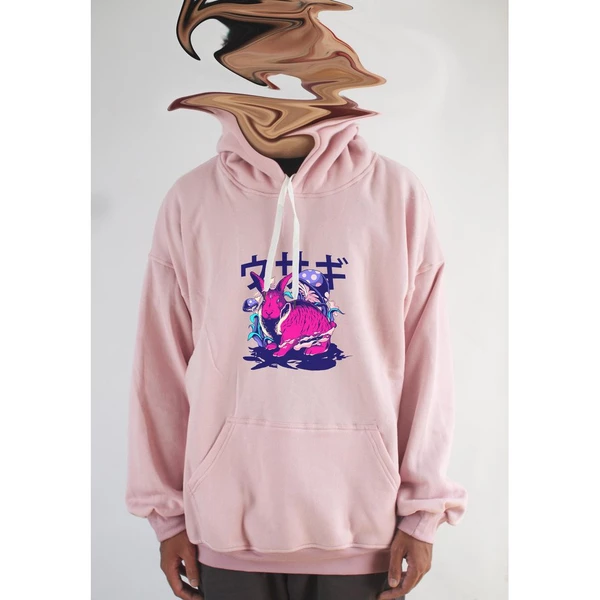 Áo hoodie unisex chodole chất liệu hoodie nỉ, đẹp form rộng cho cả nam và nữ in hình độc đáo Rabbit
