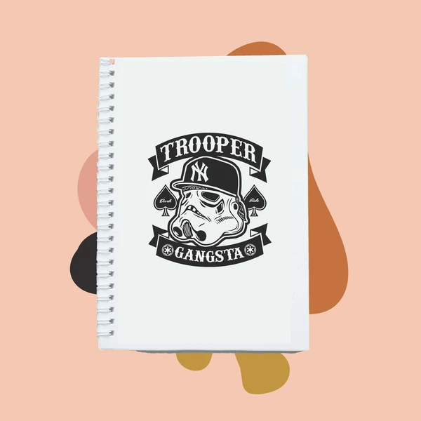 Sổ tay notebook lò xo của chodole khổ A5 80 trang tiện dụng ghi chép in hình bìa dễ thương Star Wars Trooper Gangsta