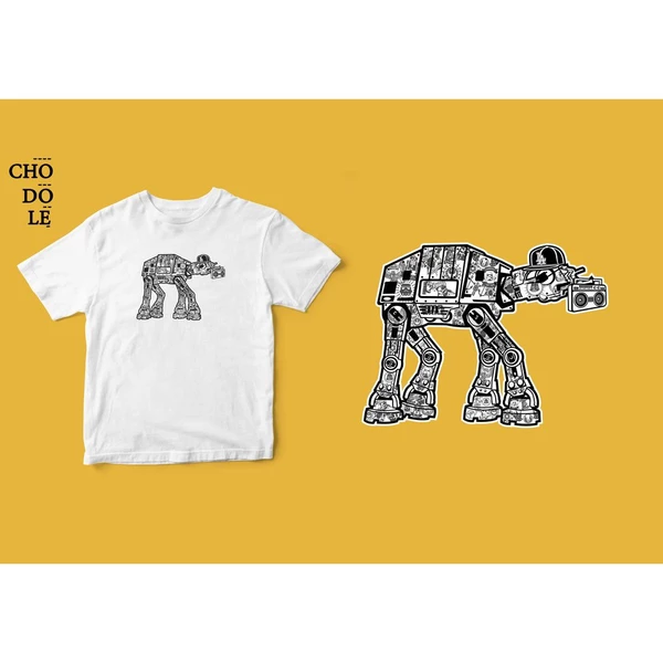 Áo thun tay ngắn unisex Chodole cho cả nam và nữ, chất liệu vải cotton in hình Super Heroes Series - Street Art LA