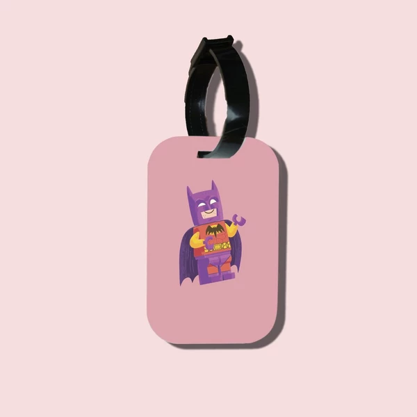 Thẻ hành lý chodole loại tag hành lý làm bằng gỗ ép cán nhựa cao cấp cho túi xách balo du lịch in hình Batman Joker