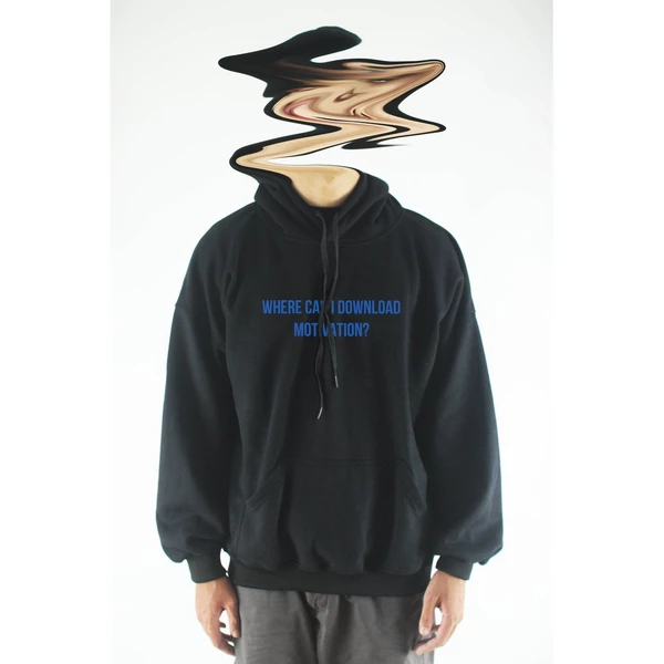 Áo hoodie unisex chodole chất liệu hoodie nỉ, đẹp form rộng cho cả nam và nữ in chữ Where can i download motivation ?