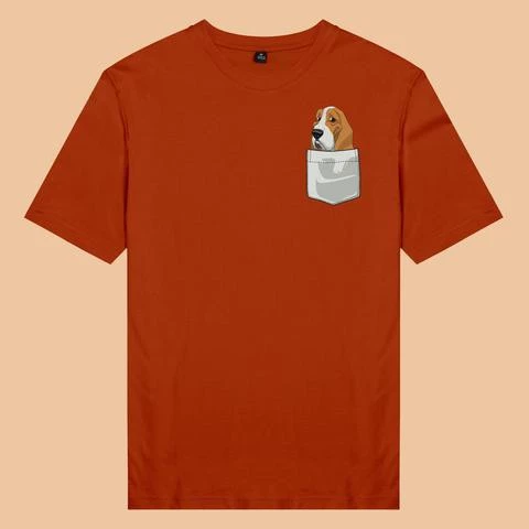 Áo thun unisex cotton in hình Pet lover Peekapoo - Basset Hound (nhiều màu)
