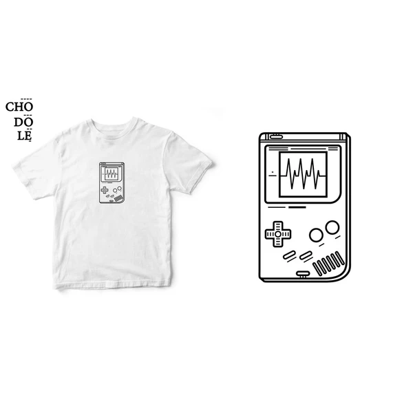 Áo thun tay ngắn unisex Chodole cho cả nam và nữ, chất liệu vải cotton in hình Life is just a game