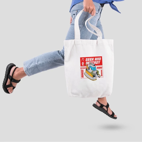 Túi vải tote bag của Chodole chất liệu túi canvas vải bố đẹp in hình độc đáo  Seek and destroy