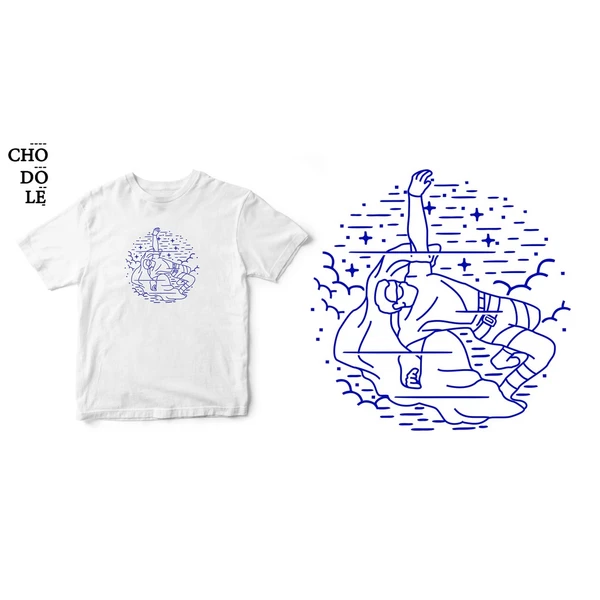 Áo thun ngắn tay unisex Chodole cho cả nam và nữ, chất liệu vải cotton in cotton 100% in hình Matrix - Neo