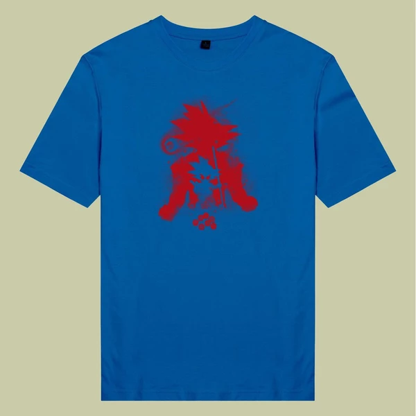 Áo thun ngắn tay unisex Chodole cho cả nam và nữ, chất liệu vải cotton in cotton in hình Dragonball - Goku Saiyan