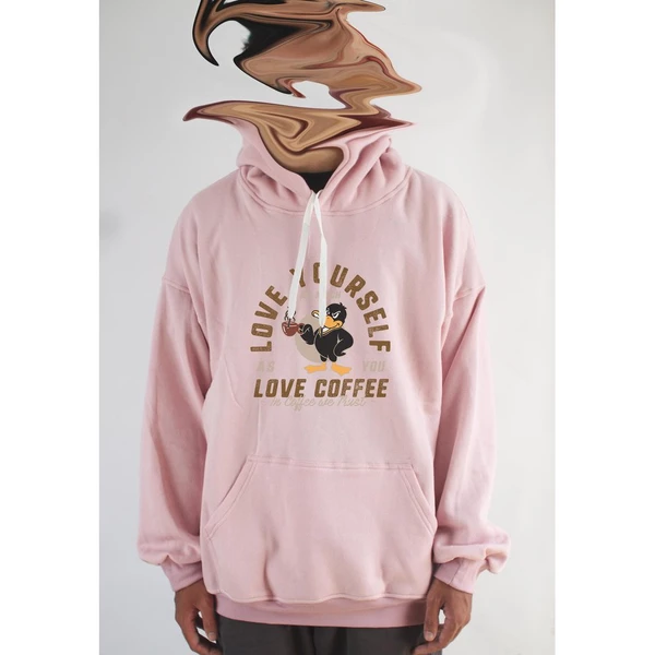  Áo hoodie unisex chodole chất liệu hoodie nỉ, đẹp form rộng cho cả nam và nữ in hình độc đáo Love your coffee