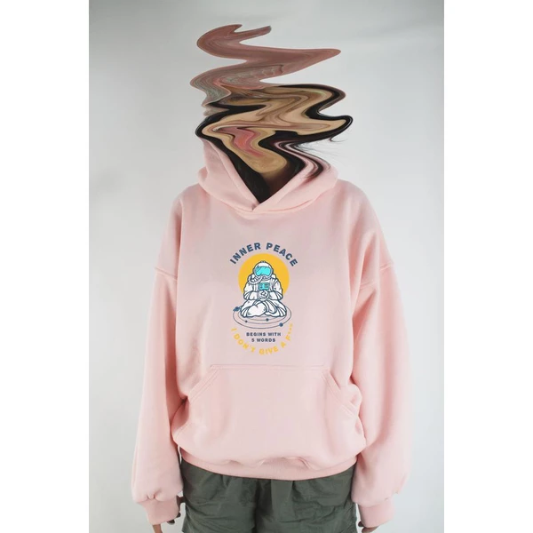 Áo hoodie unisex chodole chất liệu hoodie nỉ, đẹp form rộng cho cả nam và nữ in hình độc đáo Inner Peace