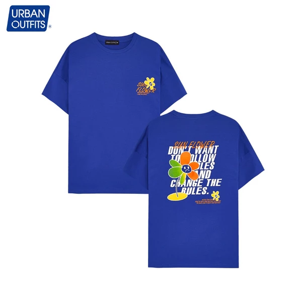 Áo Thun Nữ Tay Lỡ Form Rộng URBAN OUTFITS Cổ Tròn Unisex Big Size 90kg SunFlower 100% Cotton Cao Cấp URBAN OUTFIT ATO03