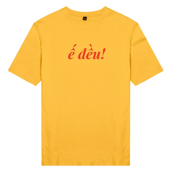 Áo thun tay ngắn unisex Chodole cho cả nam và nữ, chất liệu vải cotton in hình Ế đều