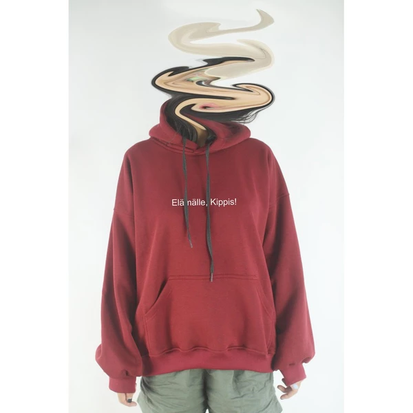 Áo hoodie unisex chodole chất liệu hoodie nỉ, đẹp form rộng cho cả nam và nữ in chữ Elämälle, Kippis!