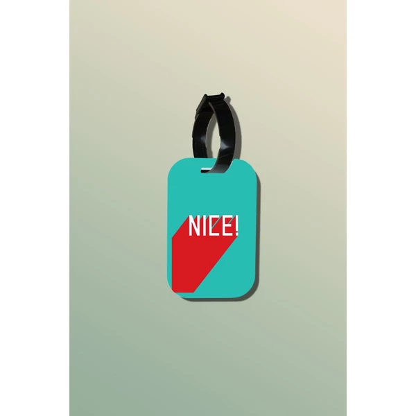 Tag hành lý loại thẻ hành lý làm bằng gỗ ép cán nhựa cao cấp in hình NIce