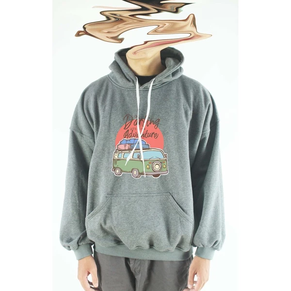 Áo hoodie unisex chodole chất liệu hoodie nỉ, đẹp form rộng cho cả nam và nữ in hình độc đáo Let's go for Adventure
