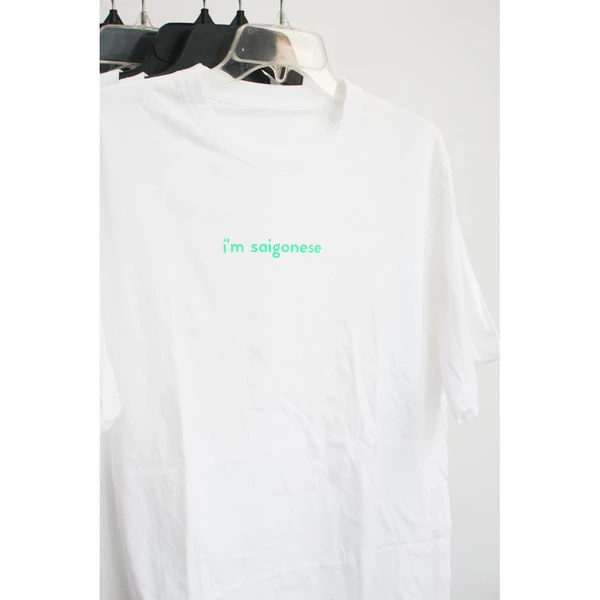 Áo thun tay ngắn unisex Chodole cho cả nam và nữ, chất liệu vải cotton in chữ I am Saigonese